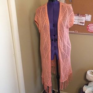 Woven Coral coverup